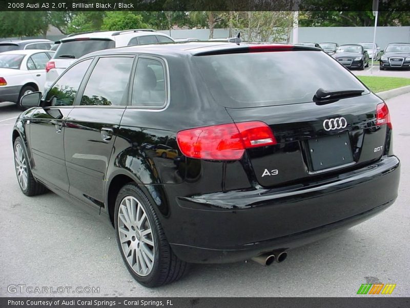 Brilliant Black / Black 2008 Audi A3 2.0T