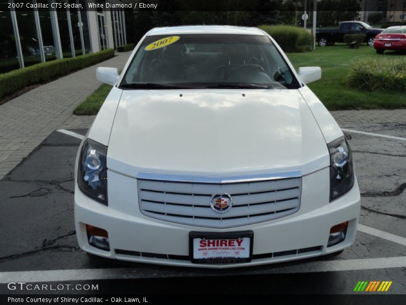 White Diamond / Ebony 2007 Cadillac CTS Sedan