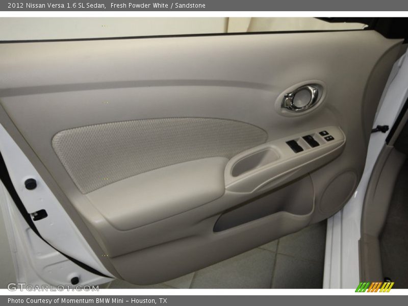 Fresh Powder White / Sandstone 2012 Nissan Versa 1.6 SL Sedan