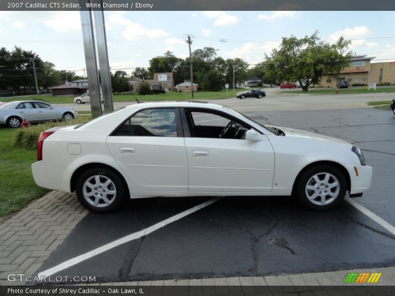 White Diamond / Ebony 2007 Cadillac CTS Sedan