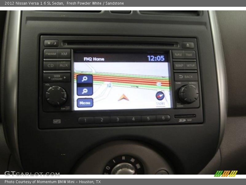 Fresh Powder White / Sandstone 2012 Nissan Versa 1.6 SL Sedan