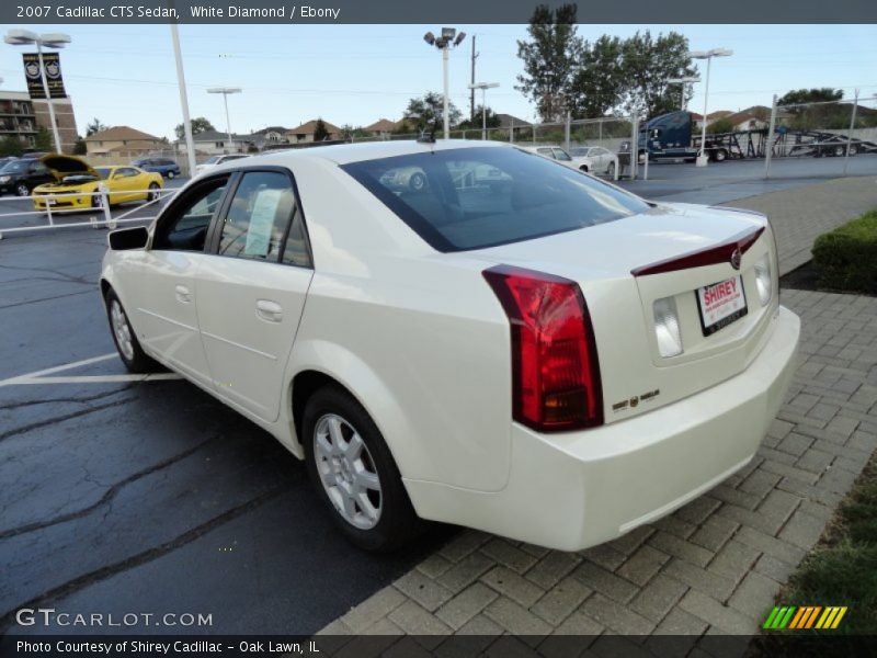 White Diamond / Ebony 2007 Cadillac CTS Sedan