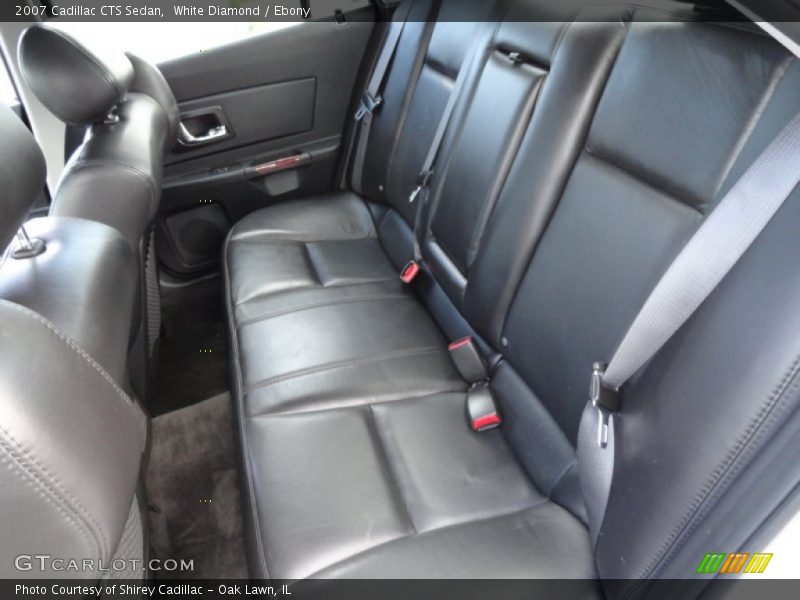 White Diamond / Ebony 2007 Cadillac CTS Sedan