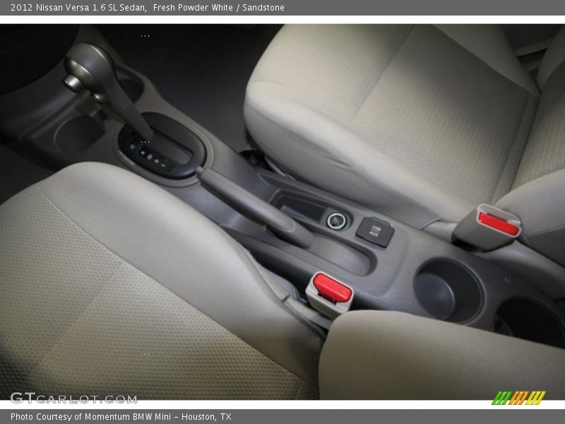 Fresh Powder White / Sandstone 2012 Nissan Versa 1.6 SL Sedan