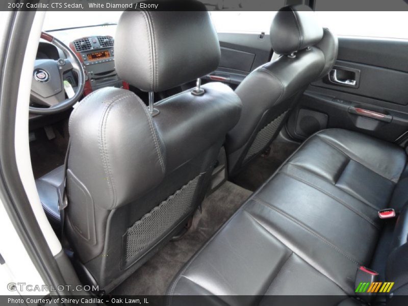 White Diamond / Ebony 2007 Cadillac CTS Sedan