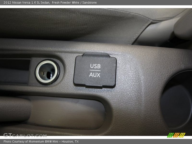Fresh Powder White / Sandstone 2012 Nissan Versa 1.6 SL Sedan
