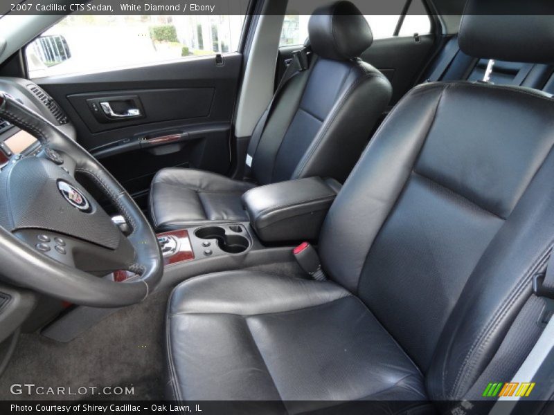 White Diamond / Ebony 2007 Cadillac CTS Sedan