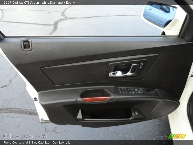 White Diamond / Ebony 2007 Cadillac CTS Sedan