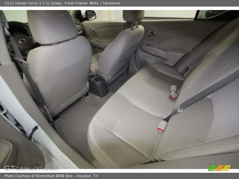 Fresh Powder White / Sandstone 2012 Nissan Versa 1.6 SL Sedan