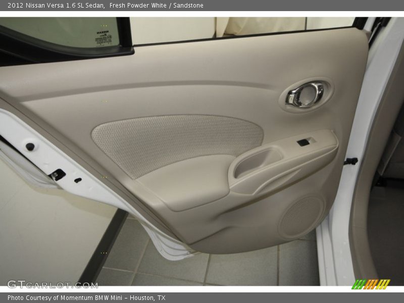 Fresh Powder White / Sandstone 2012 Nissan Versa 1.6 SL Sedan