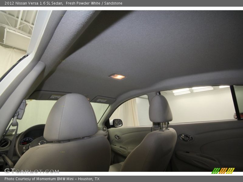 Fresh Powder White / Sandstone 2012 Nissan Versa 1.6 SL Sedan