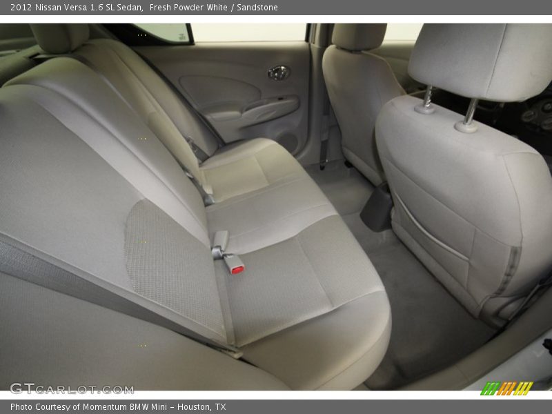 Fresh Powder White / Sandstone 2012 Nissan Versa 1.6 SL Sedan