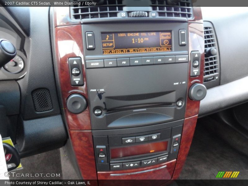 White Diamond / Ebony 2007 Cadillac CTS Sedan