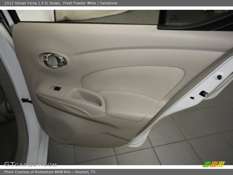 Fresh Powder White / Sandstone 2012 Nissan Versa 1.6 SL Sedan