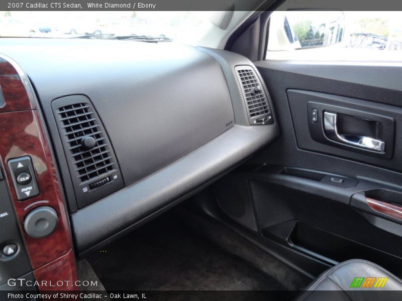 White Diamond / Ebony 2007 Cadillac CTS Sedan