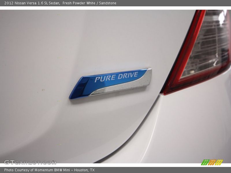 Fresh Powder White / Sandstone 2012 Nissan Versa 1.6 SL Sedan