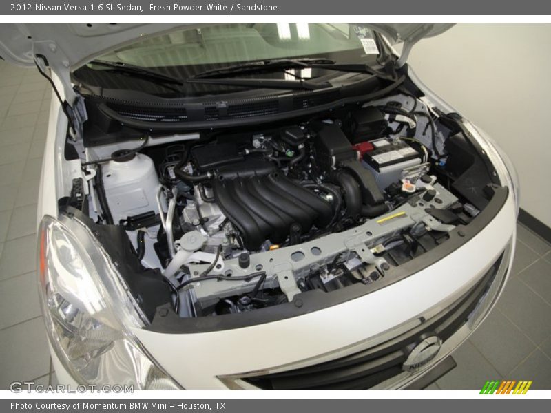 Fresh Powder White / Sandstone 2012 Nissan Versa 1.6 SL Sedan
