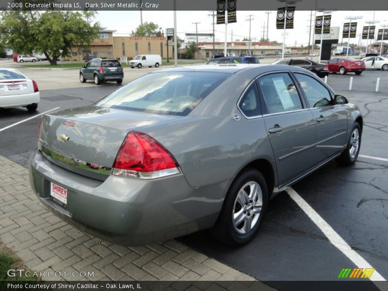 Dark Silver Metallic / Gray 2008 Chevrolet Impala LS