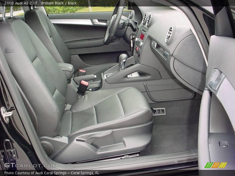 Brilliant Black / Black 2008 Audi A3 2.0T