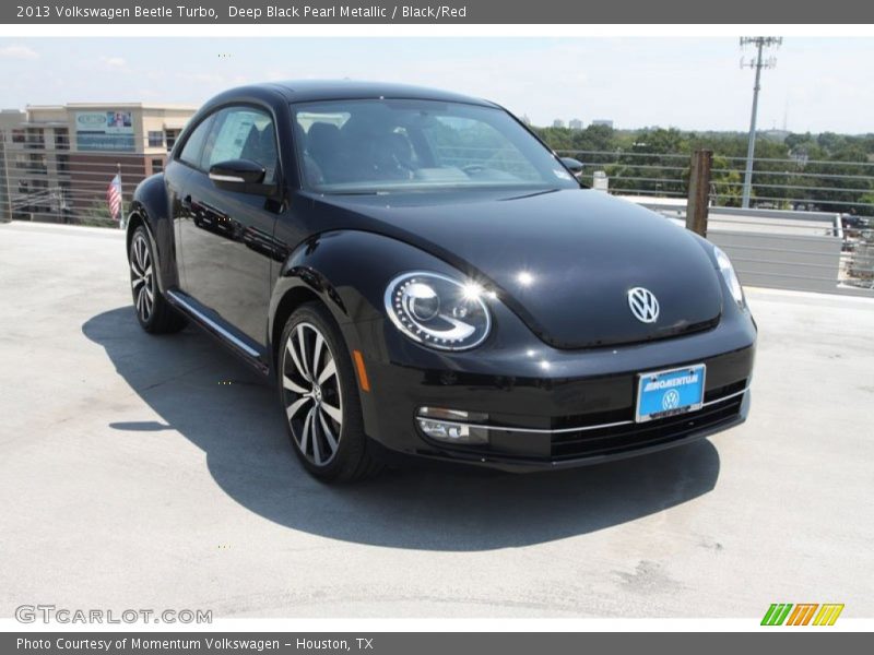 Deep Black Pearl Metallic / Black/Red 2013 Volkswagen Beetle Turbo