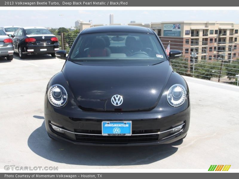 Deep Black Pearl Metallic / Black/Red 2013 Volkswagen Beetle Turbo