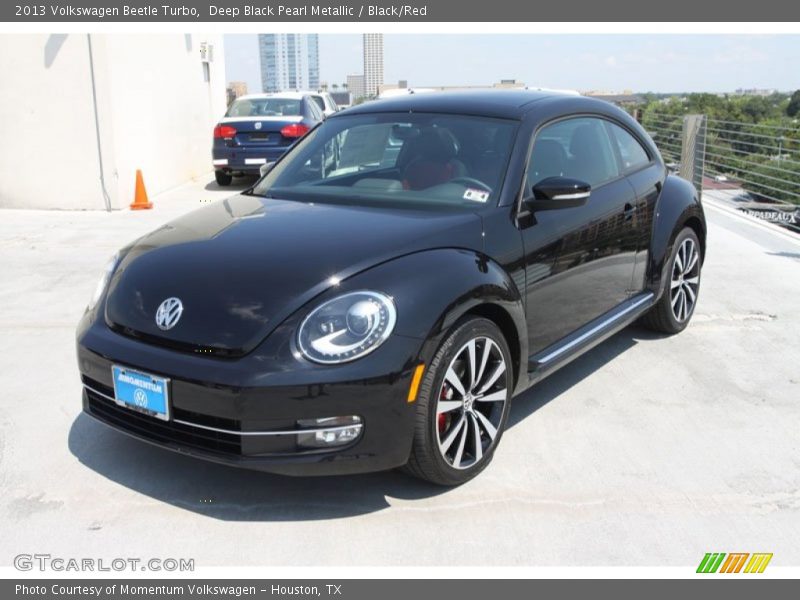 Deep Black Pearl Metallic / Black/Red 2013 Volkswagen Beetle Turbo