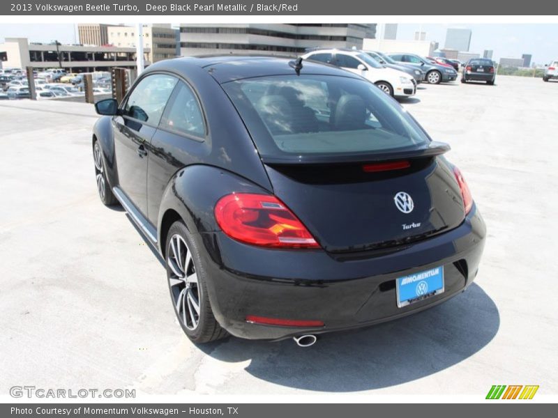 Deep Black Pearl Metallic / Black/Red 2013 Volkswagen Beetle Turbo