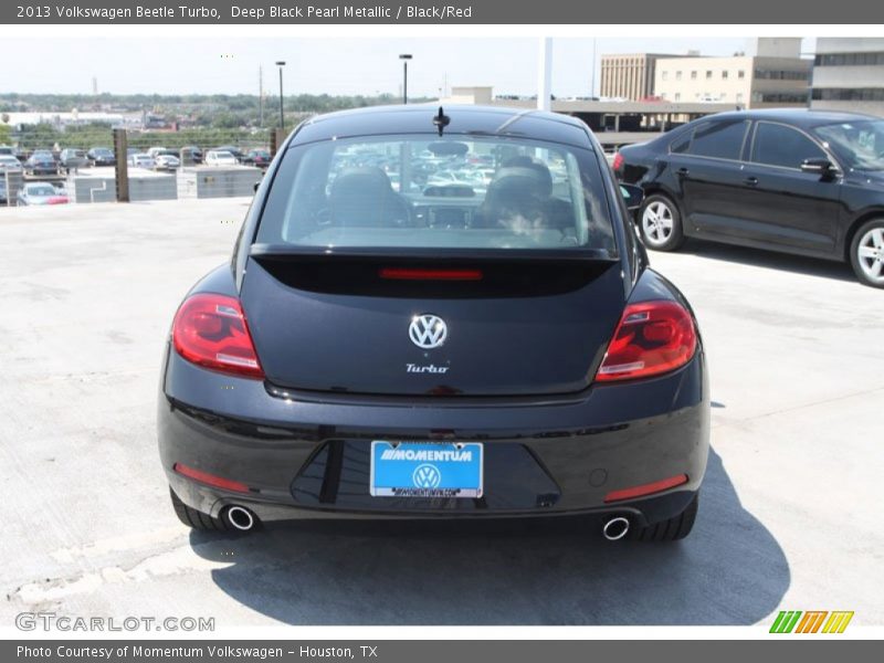 Deep Black Pearl Metallic / Black/Red 2013 Volkswagen Beetle Turbo