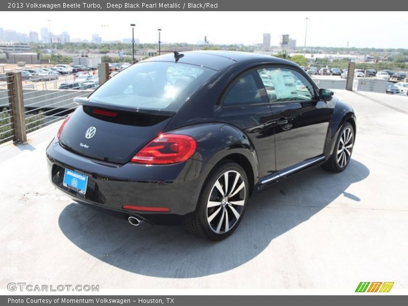 Deep Black Pearl Metallic / Black/Red 2013 Volkswagen Beetle Turbo
