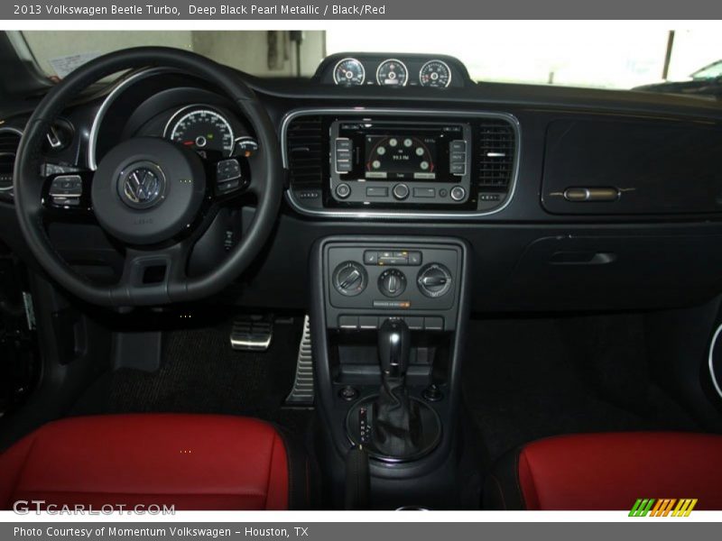 Deep Black Pearl Metallic / Black/Red 2013 Volkswagen Beetle Turbo