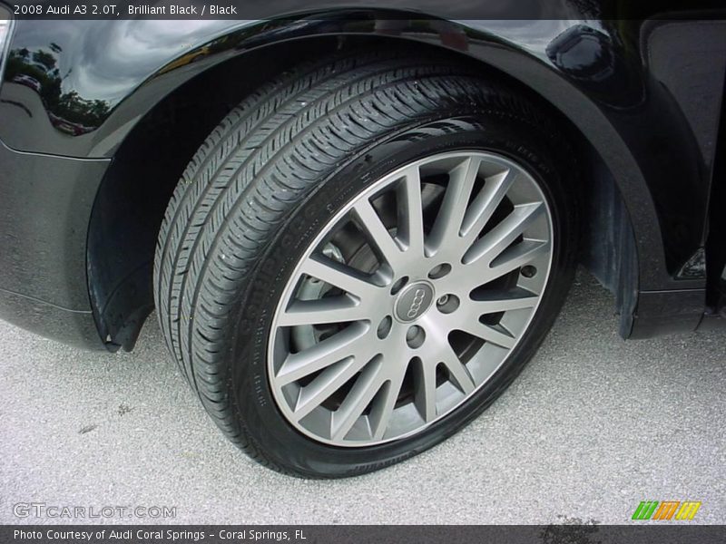 Brilliant Black / Black 2008 Audi A3 2.0T