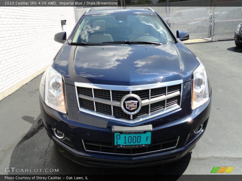 Imperial Blue / Shale/Brownstone 2010 Cadillac SRX 4 V6 AWD