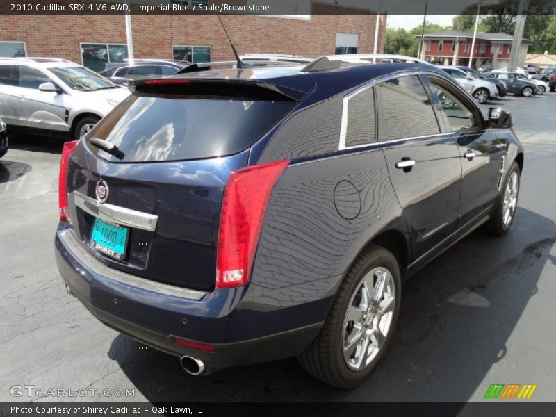 Imperial Blue / Shale/Brownstone 2010 Cadillac SRX 4 V6 AWD