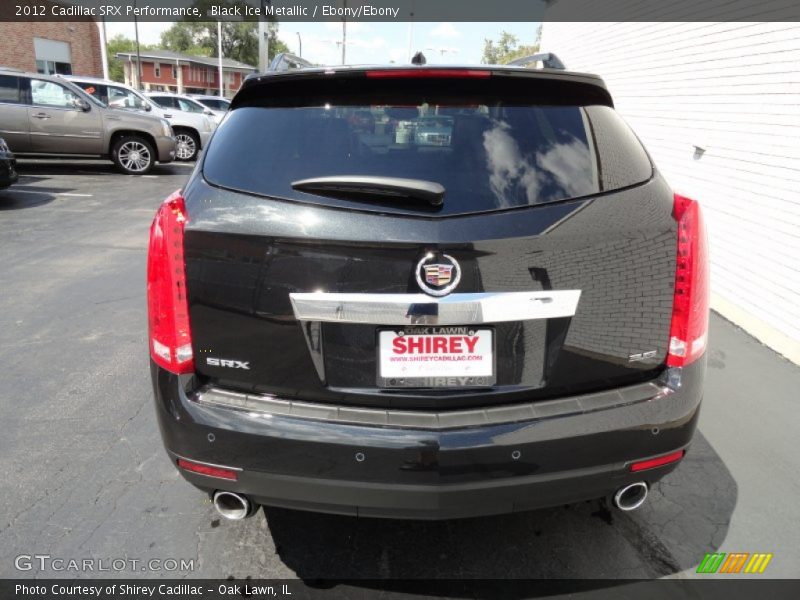 Black Ice Metallic / Ebony/Ebony 2012 Cadillac SRX Performance