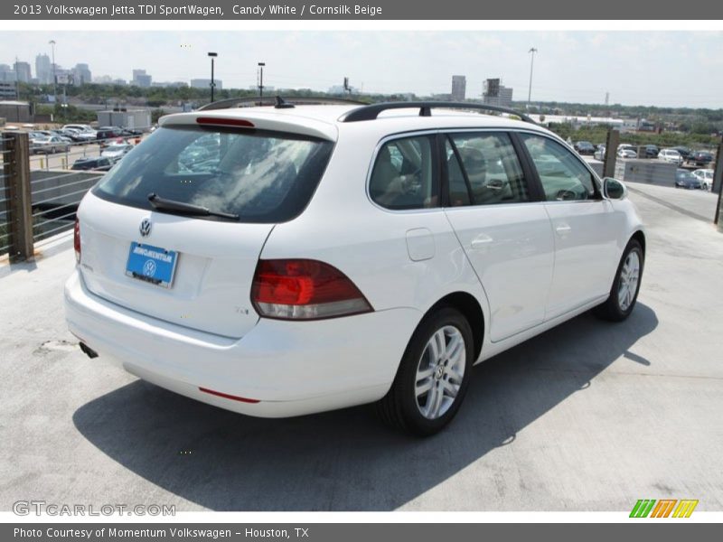 Candy White / Cornsilk Beige 2013 Volkswagen Jetta TDI SportWagen