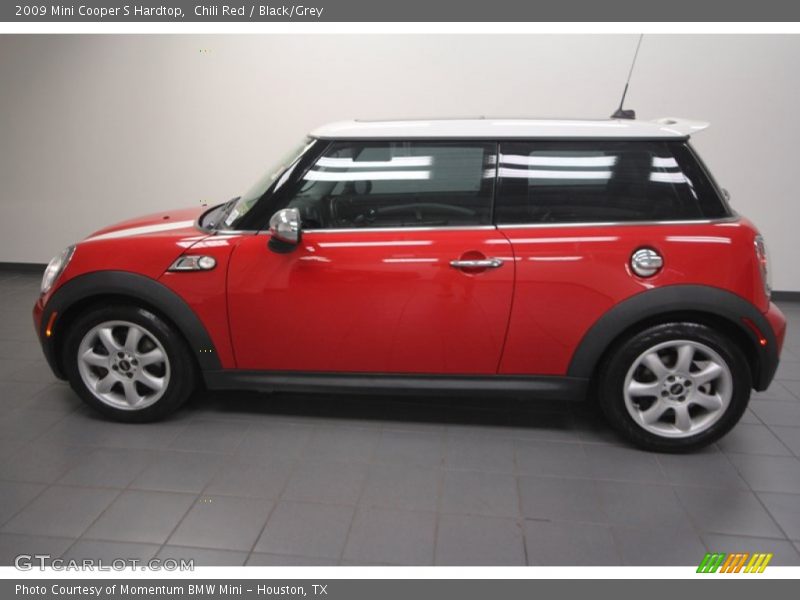 Chili Red / Black/Grey 2009 Mini Cooper S Hardtop