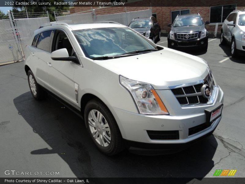 Radiant Silver Metallic / Titanium/Ebony 2012 Cadillac SRX Luxury