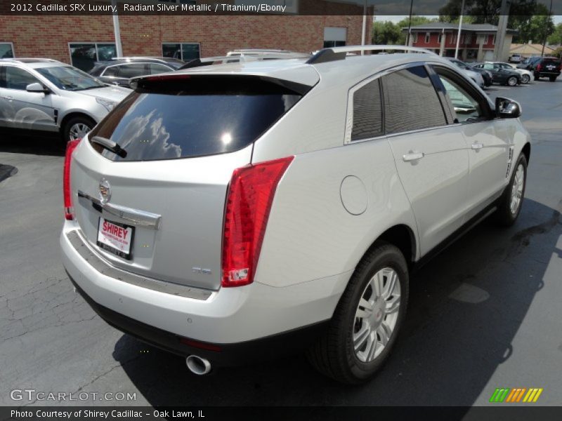 Radiant Silver Metallic / Titanium/Ebony 2012 Cadillac SRX Luxury