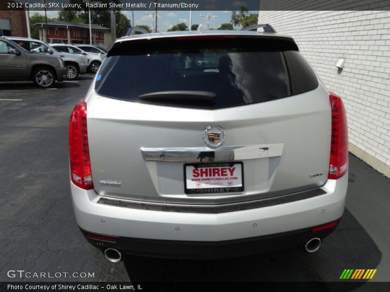 Radiant Silver Metallic / Titanium/Ebony 2012 Cadillac SRX Luxury