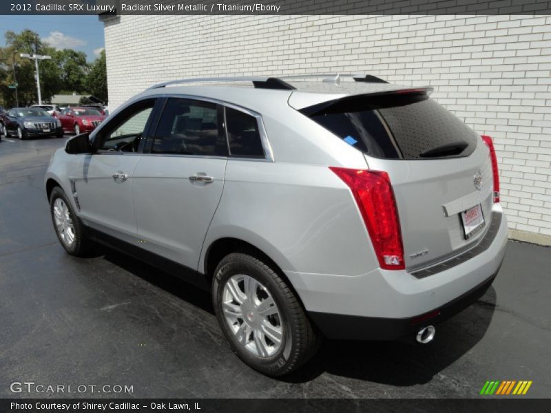 Radiant Silver Metallic / Titanium/Ebony 2012 Cadillac SRX Luxury