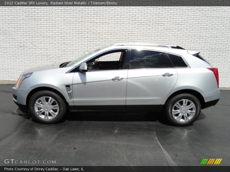 Radiant Silver Metallic / Titanium/Ebony 2012 Cadillac SRX Luxury