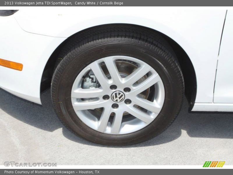 Candy White / Cornsilk Beige 2013 Volkswagen Jetta TDI SportWagen