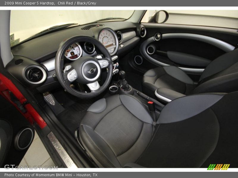 Chili Red / Black/Grey 2009 Mini Cooper S Hardtop