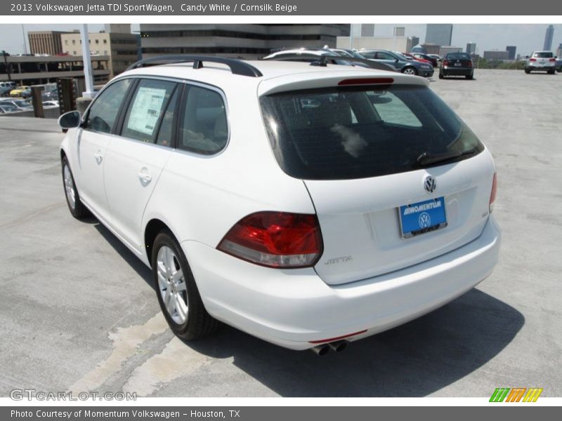 Candy White / Cornsilk Beige 2013 Volkswagen Jetta TDI SportWagen