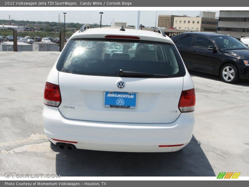Candy White / Cornsilk Beige 2013 Volkswagen Jetta TDI SportWagen