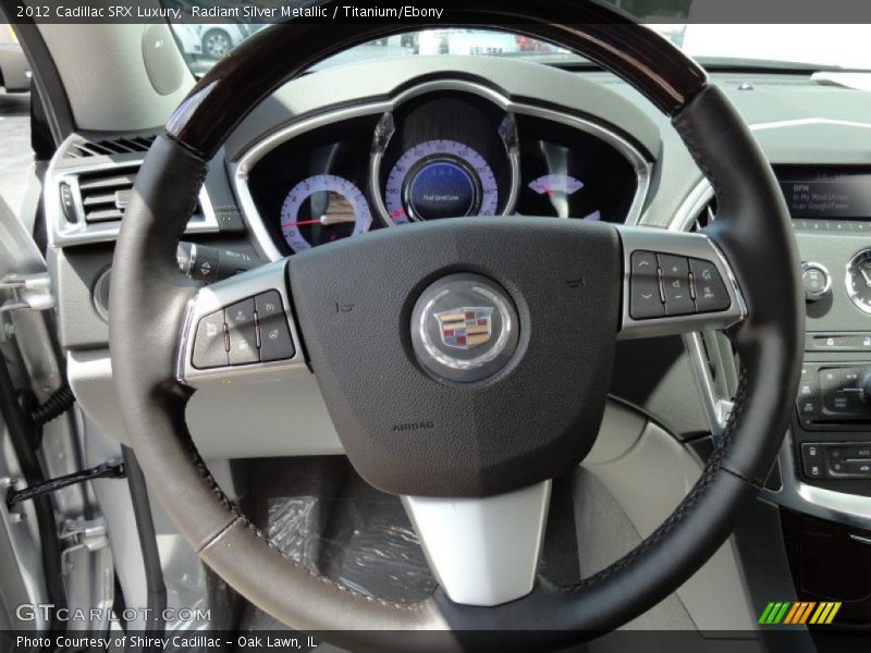 Radiant Silver Metallic / Titanium/Ebony 2012 Cadillac SRX Luxury