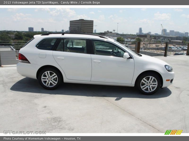 Candy White / Cornsilk Beige 2013 Volkswagen Jetta TDI SportWagen