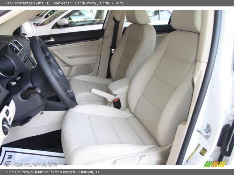 Candy White / Cornsilk Beige 2013 Volkswagen Jetta TDI SportWagen