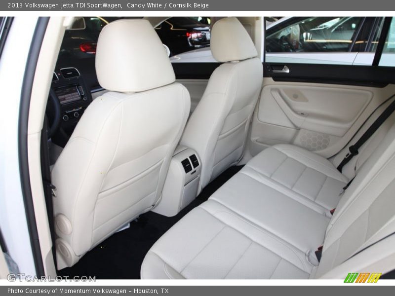 Candy White / Cornsilk Beige 2013 Volkswagen Jetta TDI SportWagen
