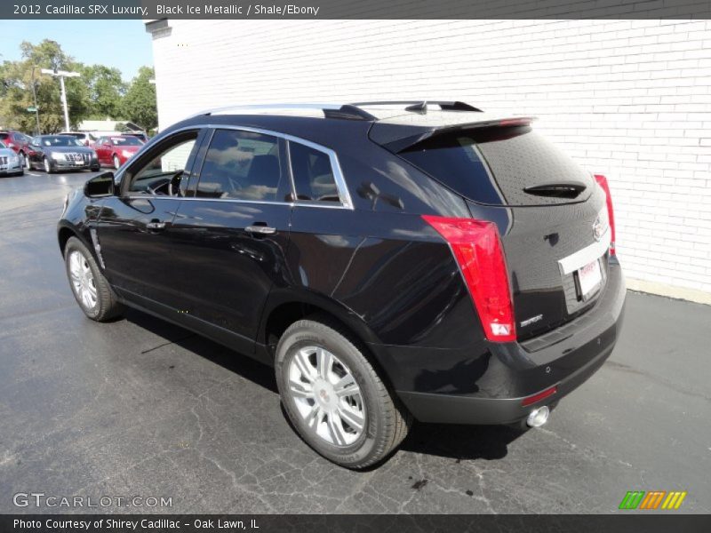 Black Ice Metallic / Shale/Ebony 2012 Cadillac SRX Luxury